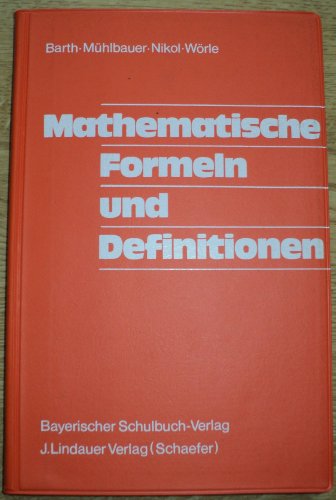 Beispielbild fr Mathematische Formeln und Definitionen zum Verkauf von Ostmark-Antiquariat Franz Maier