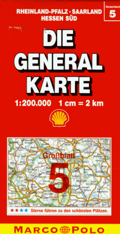 Die Generalkarte, Grossraum-Ausgabe 1:200.000: Bundesrepublik Deutschland (German Edition) (9783875042856) by Mairs Geographischer Verlag