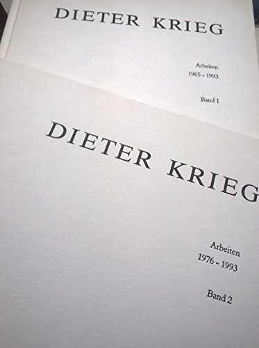 Imagen de archivo de Dieter Krieg. Arbeiten 1965 - 1993. Band 1 u. 2. 1. Die Hochformate. 2. Die Querformate. a la venta por Antiquariat Kunsthaus-Adlerstrasse