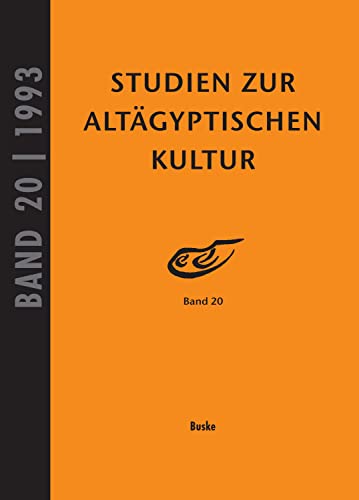 9783875480870: Studien zur Altgyptischen Kultur Band 20