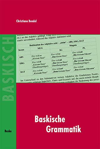 Beispielbild fr Baskische Grammatik zum Verkauf von Blackwell's