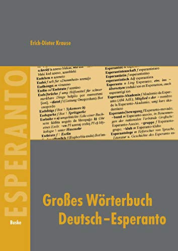 9783875484663: Krause, E: Groes Wtb. Deutsch-Esperanto