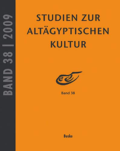 Beispielbild fr Studien zur Altgyptischen Kultur. Band 38. Mit CD zum Verkauf von Antiquariat Wortschatz