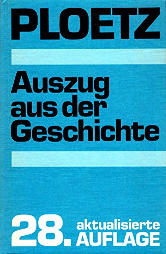9783876400006: Auszug aus der Geschichte (German Edition)