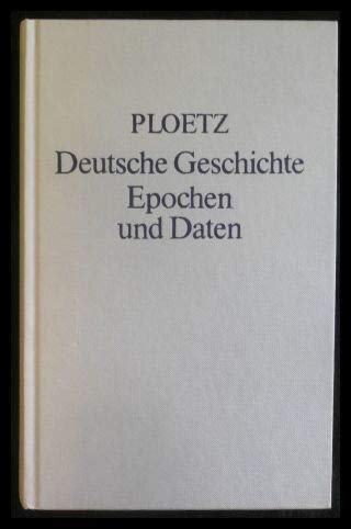 Beispielbild fr Deutsche Geschichte - Epochen und Daten - Das illustrierte Nachschlagewerk - Herausgegeben von Werner Conze und Volker Hentschel - Mit einer Einfhrung von Carlo Schmid - 64 Karten- und Bildtafeln, davon 32 in Farbe zum Verkauf von Sammlerantiquariat