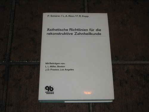 Beispielbild fr sthetische Richtlinien fr die Rekonstruktive Zahnheilkunde zum Verkauf von medimops