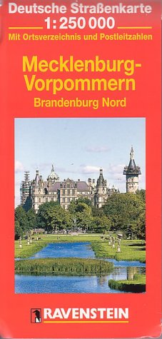 Beispielbild fr Mecklenburg, Nrdliche Mark Brandenburg 1 : 250 000. Ravenstein Deutsche Straenkarte. Mit Ortsverzeichnis. zum Verkauf von medimops