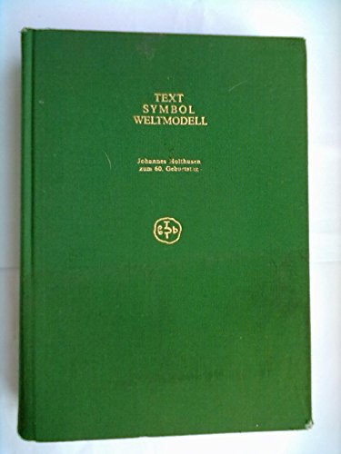 Beispielbild fr Text - Symbol - Weltmodell. zum Verkauf von SKULIMA Wiss. Versandbuchhandlung