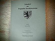 Zeitschrift des Bergischen Geschichtvereins. 96. Band Jahrgang 1993/94 - Zeitschrift, des Bergischen Geschichtsvereins