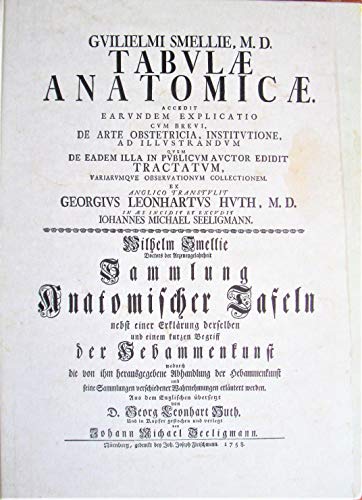 9783877770344: Sammlung Anatomischer Tafeln nebst einer Erklrung derselben und einem kurzen Begriff der Hebammenkunst - Smellie, Wilhelm