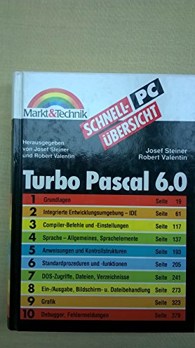 Beispielbild fr Schnellbersicht TURBO PASCAL 6.0 zum Verkauf von medimops