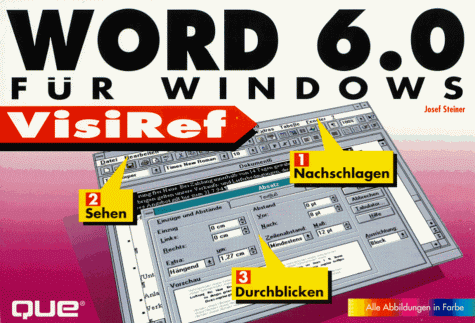 Beispielbild fr Word 6.0 fr Windows. zum Verkauf von Antiquariat + Buchhandlung Bcher-Quell