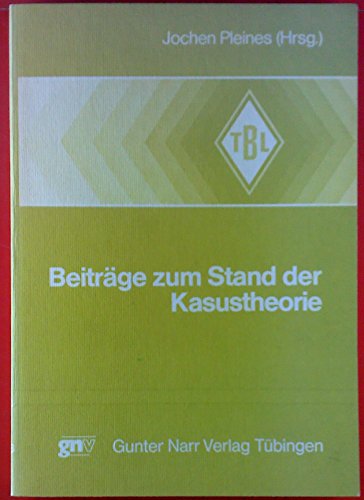Stock image for Beitrge zum Stand der Kasustheorie (Tbinger Beitrge zur Linguistik) for sale by Bernhard Kiewel Rare Books