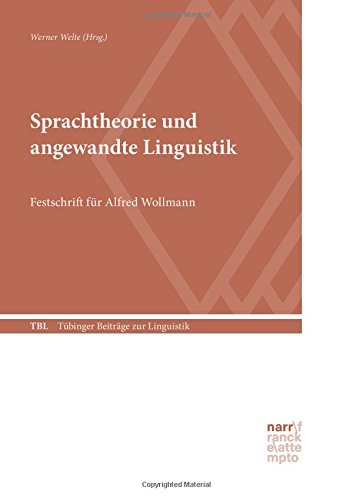 Beispielbild fr Sprachtheorie und angewandte Linguistik. Zum 60. Geburtstag. (Festschrift). zum Verkauf von Antiquariat Kai Gro