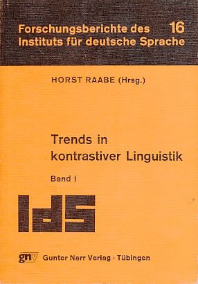Beispielbild fr Trends in kontrastiver Linguistik I. zum Verkauf von Versandhandel K. Gromer