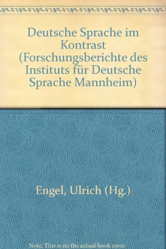 Beispielbild fr Deutsche Sprache im Kontrast. zum Verkauf von Grammat Antiquariat