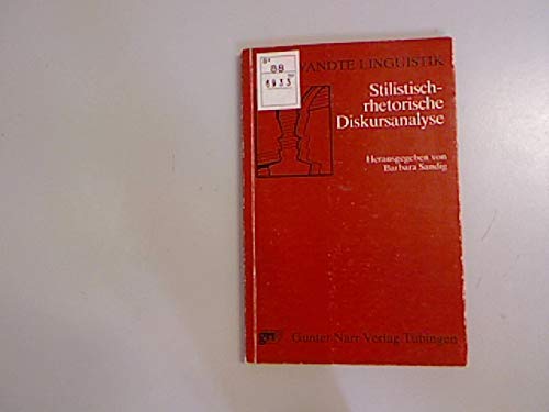 Beispielbild fr Stilistisch-rhetorische Diskursanalyse (Forum angewandte Linguistik 14) zum Verkauf von Bernhard Kiewel Rare Books