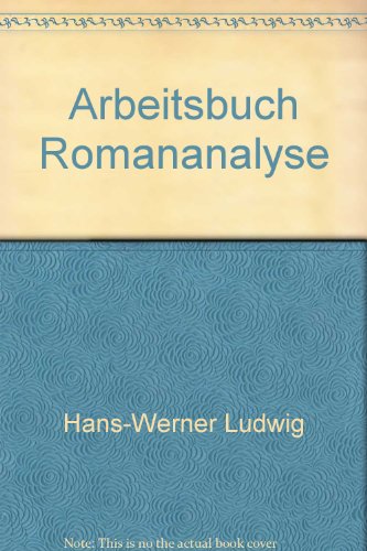 Stock image for Arbeitsbuch Romananalyse for sale by medimops