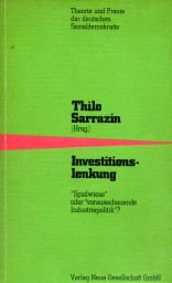 9783878312161: "Investitutionslenkung. ""Spielwiese"" oder ""vorausschauende Industriepolitik""?"