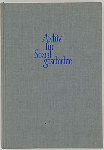 Stock image for Archiv fr Sozialgeschichte for sale by Buchpark