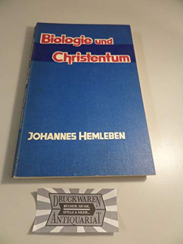9783878381471: Biologie und Christentum. Verlag Urachhaus. 1971.