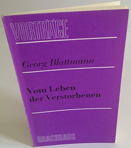 Stock image for Vom Leben der Verstorbenen for sale by Antiquariat Armebooks