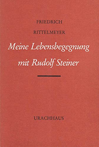 Stock image for Meine Lebensbegegnung mit Rudolf Steiner. for sale by Antiquariat  Udo Schwrer