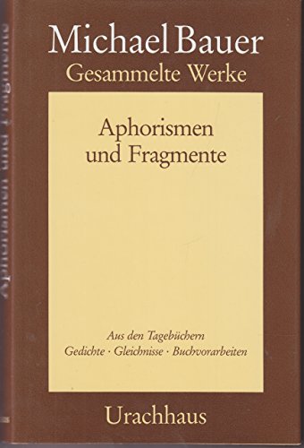 Beispielbild fr Gesammelte Werke, 5 Bde., Bd.4, Aphorismen und Fragmente zum Verkauf von medimops