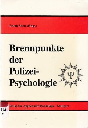 9783878440086: Brennpunkte der Polizeipsychologie (Livre en allemand)