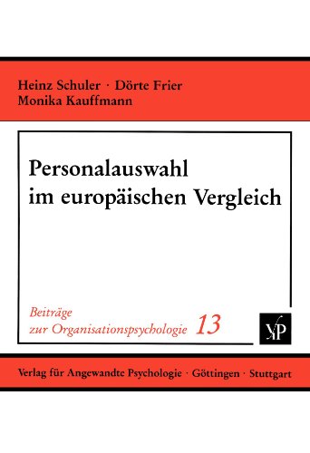 Beispielbild fr Personalauswahl im europischen Vergleich zum Verkauf von medimops