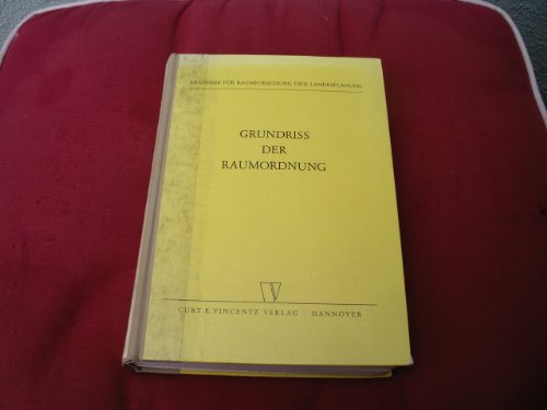 Beispielbild fr Grundriss der Raumordnung zum Verkauf von Bernhard Kiewel Rare Books