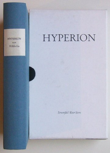 Beispielbild fr Hyperion oder der Eremit in Griechenland. zum Verkauf von ACADEMIA Antiquariat an der Universitt