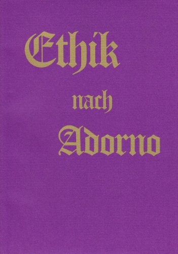 Ethik nach Adorno (9783878772385) by Robert Schurz