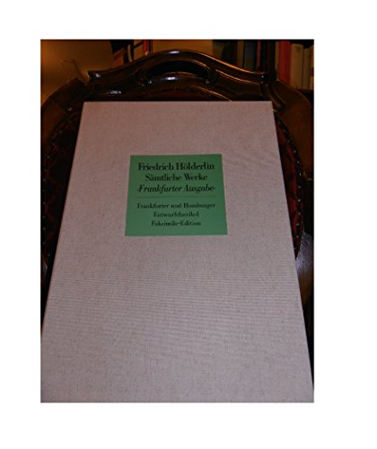 Sämtliche Werke. Frankfurter Ausgabe. Historisch-Kritische Ausgabe: Sämtliche Werke, Historisch- ...