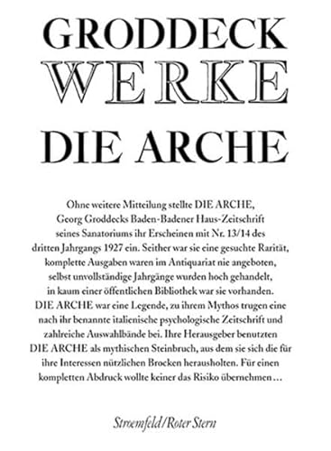 9783878774747: Werke, Die Arche, 3 Bde.