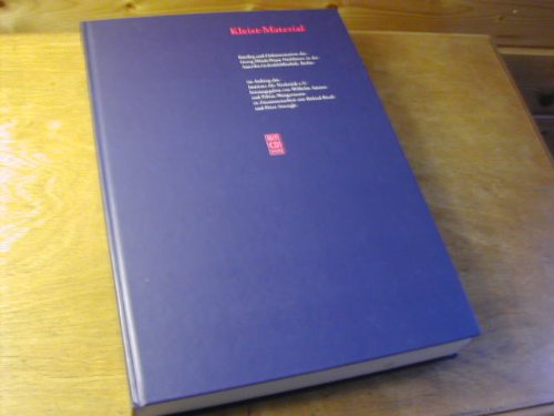 Beispielbild fr Kleist-Material. Buch, zum Verkauf von modernes antiquariat f. wiss. literatur