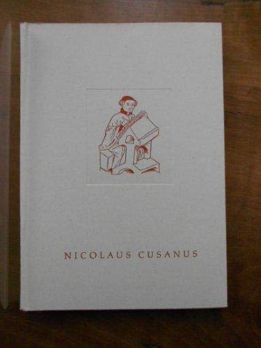 Stock image for Das Werk des Nicolaus Cusanus. Eine bibliophile Einfhrung. for sale by medimops