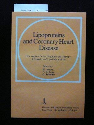 Imagen de archivo de Lipoproteins and Coronary Heart Disease a la venta por medimops