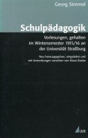 9783879405398: Schulpdagogik: Vorlesungen, gehalten an der Universitt Strassburg (1915/16) - Simmel, Georg