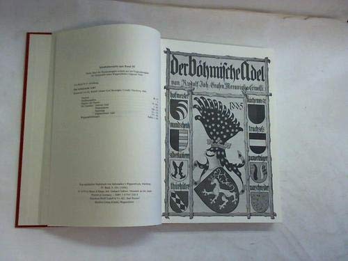 Siebmachers Wappenbücher/Die Wappen des böhmischen Adels - Meraviglia-Crivelli Rudolf J