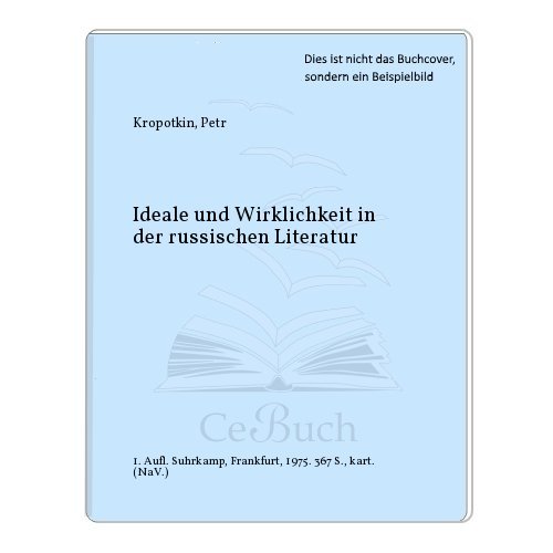 Beispielbild fr Ideale und Wirklichkeit in der russischen Literatur zum Verkauf von Antiquariat Armebooks