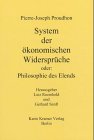 Beispielbild fr System der konomischen Widersprche oder Philosophie des Elends zum Verkauf von Der Ziegelbrenner - Medienversand