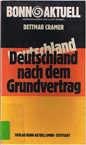 Imagen de archivo de Deutschland nach dem Grundvertrag a la venta por Bernhard Kiewel Rare Books