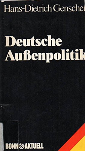 Beispielbild fr Deutsche Auenpolitik (Reden 1975 - 1977) zum Verkauf von Versandantiquariat Felix Mcke