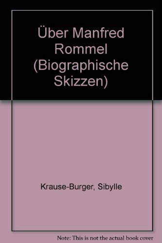 9783879591725: Über Manfred Rommel (Biographische Skizzen im Verlag Bonn Aktuell) (German Edition)