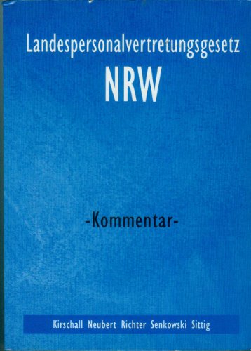 Beispielbild fr Landespersonalvertretungsgesetz NRW: Kommentar zum Verkauf von medimops