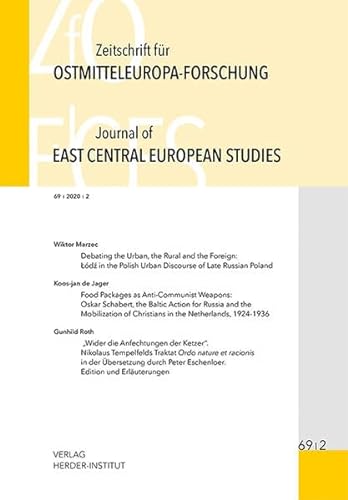 9783879694563: Zeitschrift fr Ostmitteleuropa-Forschung (ZfO) 69/2 / Journal of East Central European Studies (JEcES)