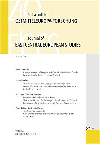9783879694617: Zeitschrift fr Ostmitteleuropa-Forschung (ZfO) 69/4 / Journal of East Central European Studies (JECES)
