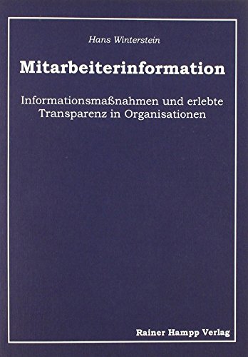 Beispielbild fr Mitarbeiterinformation zum Verkauf von medimops