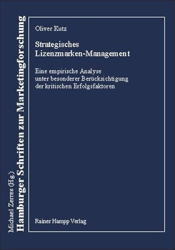 Beispielbild fr Strategisches Lizenzmarken-Management zum Verkauf von medimops